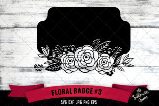 Floral Badge: A Versatile Design for Crafting and Digital Projects