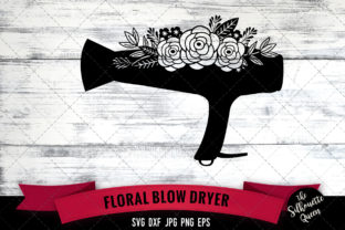 Floral Blow Dryer: A Creative Design for Crafters and Digital Artists