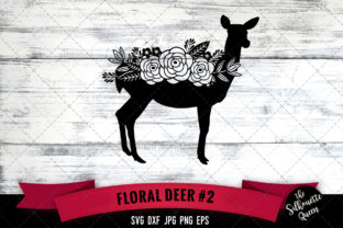 Floral Deer 2: A Versatile Design for Crafters and Digital Artists