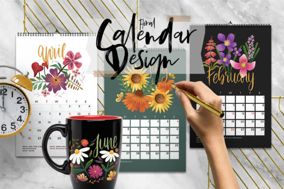 Floral Design Calendar: Elevating Visual Planning with Botanical Aesthetics