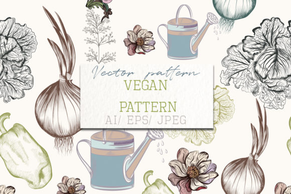 Floral Food Pattern Vector Vintage Style: Strategic Asset Management for Creative Projects