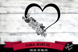 Floral Heart 2: Elevating DIY Projects with Versatile Digital Design