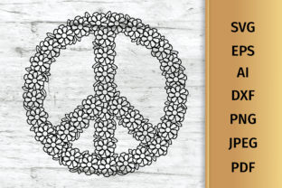 Floral Peace Sign: A Versatile Design Asset for Creative and Commercial Projects
