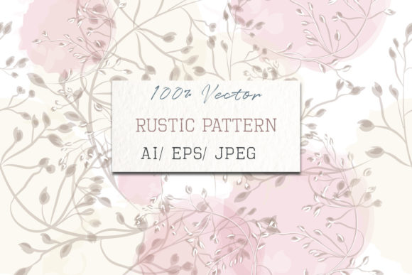 Floral Pink Pattern with Elegant Plants: Vector Design Guide