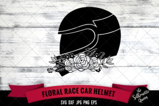 Floral Race Car SVG Files for Creative Crafting