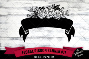 Floral Ribbon 11: Versatile SVG Cut Files for Crafters