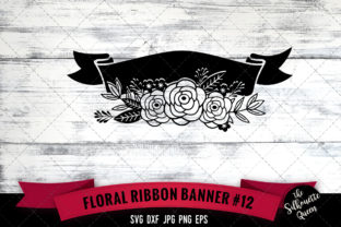 Floral Ribbon 12: Elegant Design for Versatile Crafting