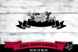 Floral Ribbon 3: Versatile SVG Cut Files for Crafters