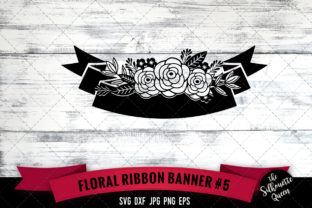 Floral Ribbon SVG Cut Files for Crafting and Design Projects