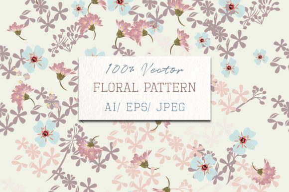 Floral Rustic Pattern with Pink Flowers: A Versatile Design Choice for Creative Projects