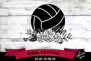 Floral Volleyball: Elevating Team Apparel and Crafts with Botanical SVG Designs