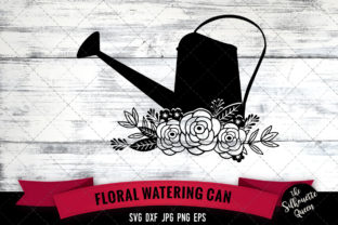 Floral Watering Can: A Versatile Design for Crafters and Garden Lovers