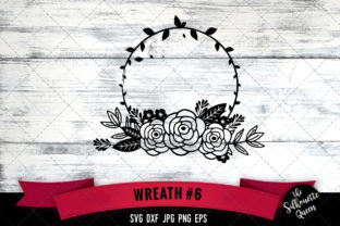 Floral Wreath 6: Versatile SVG Cut Files for Crafters