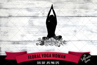 Floral Yoga Woman SVG: Creative Cut Files