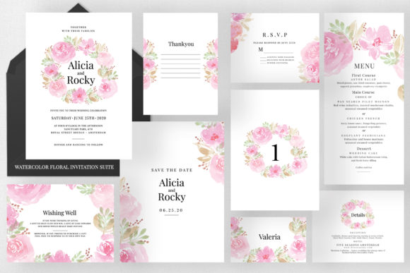 The Complete Guide to Soft Watercolor Floral Wedding Suites: Design, Customization, and Print Specifications