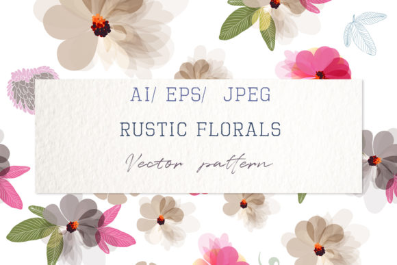 The Strategic Value of Rustic Hand Drawn Floral Patterns in Modern Digital Design